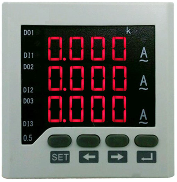  BE-72 three-phase AC digital  ammeter